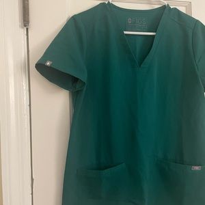 Figs Limited Edition Hunter Green Casma scrub top